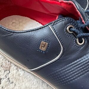 FootJoy Men's Navy and Red Sneakers